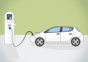 electric car charger outside